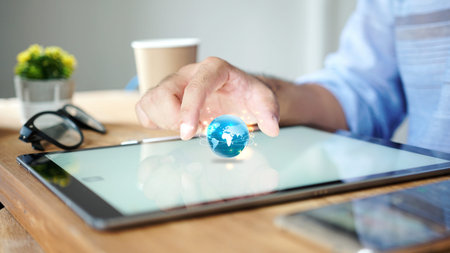 World connected, social network concept