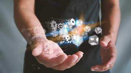 New idea concept, innovation and creativity                               