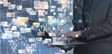 Business connection concept. Social network concept. globalization business.