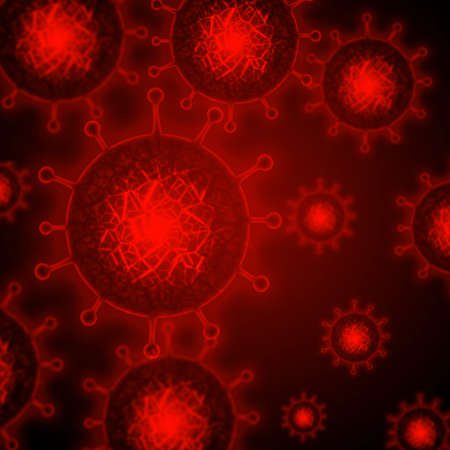 Coronavirus or COVID-19 infection conceptの写真素材
