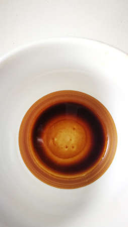 White coffee cup top viewの写真素材
