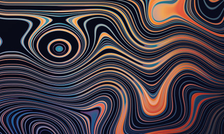 Liquid wave backgrounds. 3d flow shape, 3d renderingの写真素材