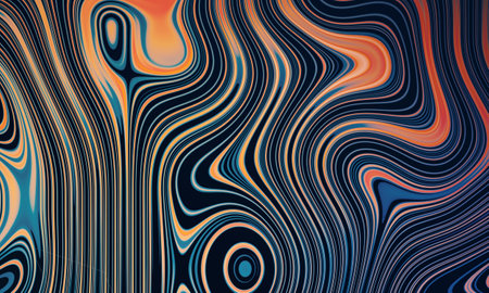 Liquid wave backgrounds. 3d flow shape, 3d renderingの写真素材