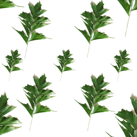 Green tropical leaves. Seamless backgroundの写真素材