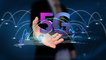 5G network concept, high-speed Internet