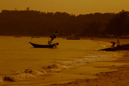 Dusk fishingの写真素材