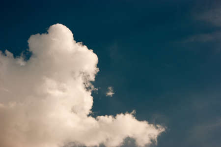 beautiful white cloudsの写真素材