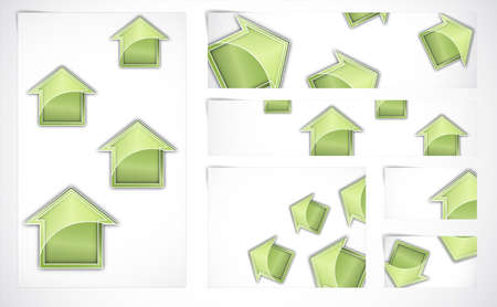 Banners  with abstract backgroundのイラスト素材