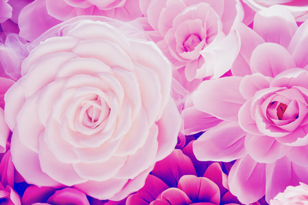 flower is made from corrugated paper, as a background for wedding invitations