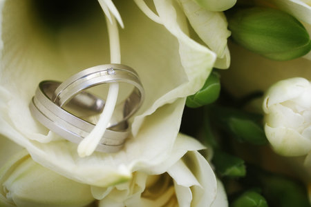 still life with wedding rings