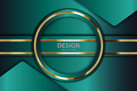 gold abstract background banner with circle gold color creative digital light modernのイラスト素材