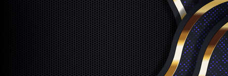 gold banner Abstract vector background board for text and message design modern. vector illustrationの写真素材