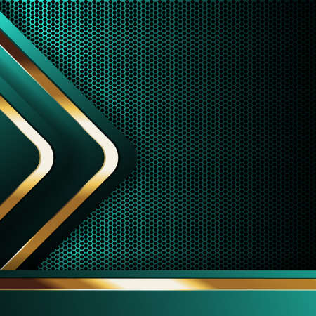 gold banner Abstract vector background board for text and message design modern. vector illustrationのイラスト素材
