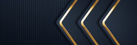 gold banner Abstract vector background board for text and message design modern. vector illustration