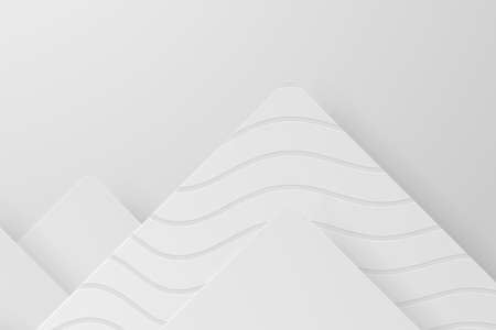 banner Abstract geometric white and gray color background vector illustration.のイラスト素材