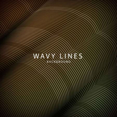 Wave Lines Pattern an Abstract Stripe Background, Vectorの写真素材