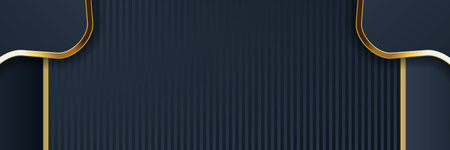 gold banner design with minimalist modern style gold luxury