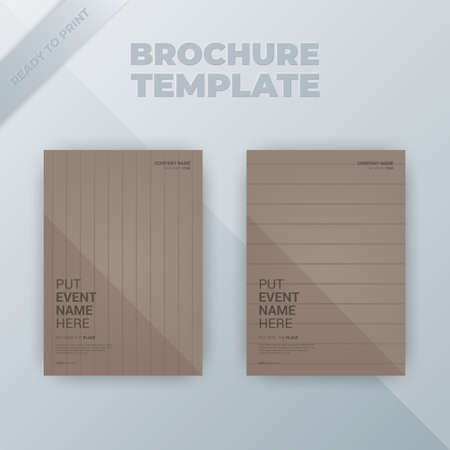 Flyer brochure design template cover. business cover size A4 templateのイラスト素材
