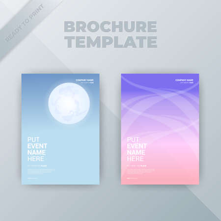 Flyer brochure design template cover. business cover size A4 templateのイラスト素材