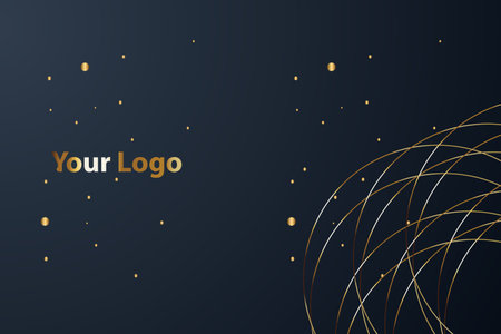 Print business card golden luxury