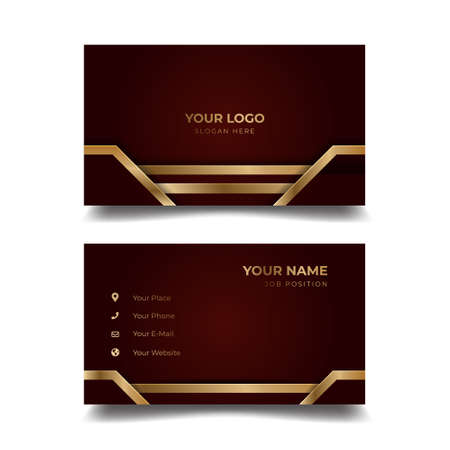 Print business card templateのイラスト素材