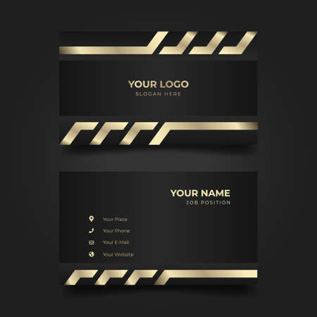 Print business card templateのイラスト素材