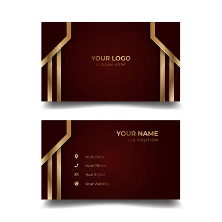 Print business card templateのイラスト素材