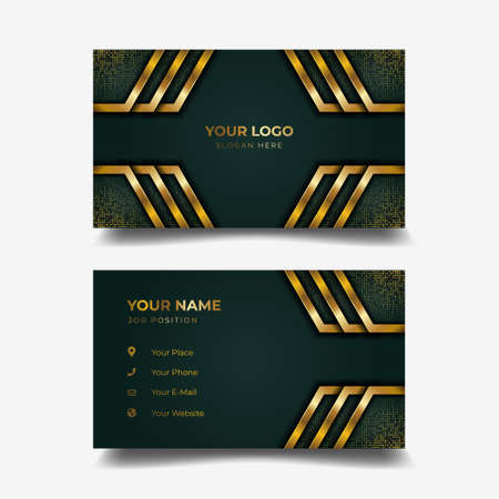 Print business card templateのイラスト素材