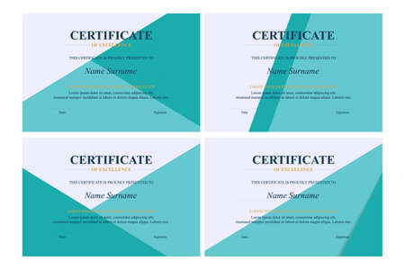 Creative Certificate of Appreciation Award Templateのイラスト素材