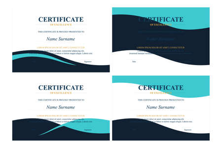 Creative Certificate of Appreciation Award Templateのイラスト素材