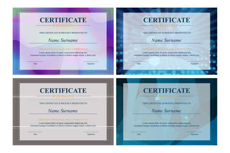 business card template with color concept modern geometric cardの写真素材