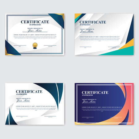 Creative Certificate of Appreciation Award Templateの写真素材