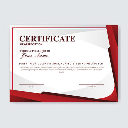 Creative Certificate of Appreciation Award Templateの写真素材