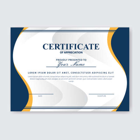 Creative Certificate of Appreciation Award Templateの写真素材