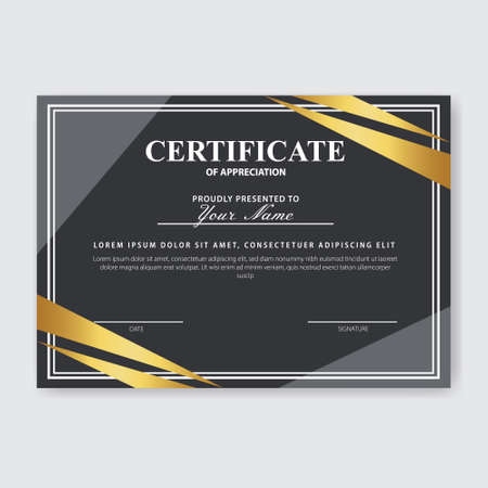 Creative Certificate of Appreciation Award Templateの写真素材