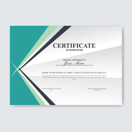 Creative Certificate of Appreciation Award Templateの写真素材