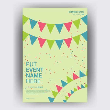 Flyer brochure design template cover. business cover size A4 templateのイラスト素材