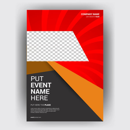 Flyer brochure design template cover. business cover size A4 templateのイラスト素材