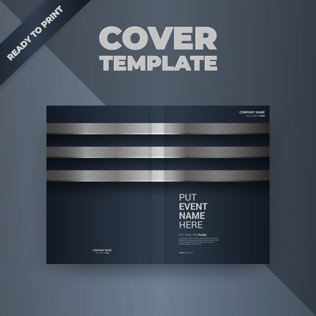 Flyer brochure design template cover. business cover size A4 templateのイラスト素材