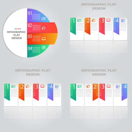 Business data visualization. Process chart. Abstract elements of graph, diagram with steps, options, parts or processes. Vector business template for presentation. Creative concept for infographic.の写真素材