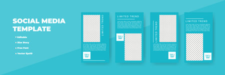 Creative social networks stories design, vertical banner
