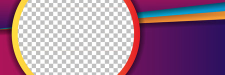 set banner background template with modern shape free vector art