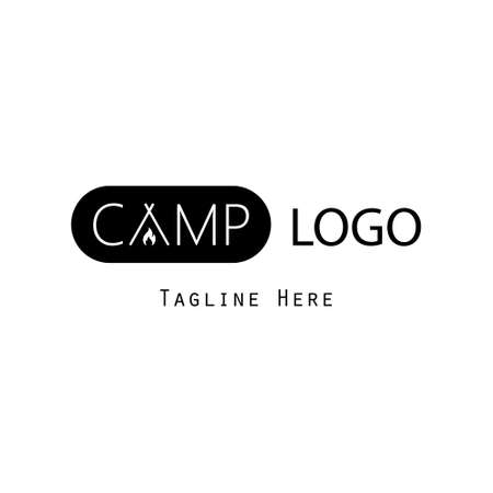 camp logo concept modern designのイラスト素材