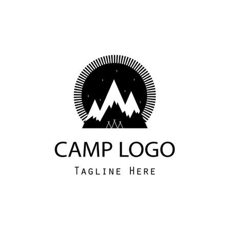 camp logo concept modern designのイラスト素材