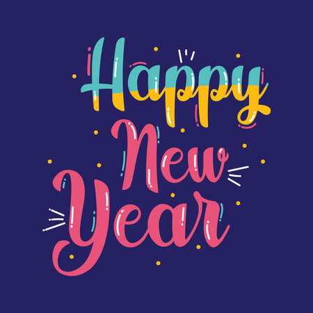 new year concept desain modern luxuryのイラスト素材