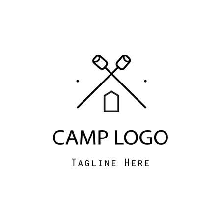 camp logo concept modern designのイラスト素材