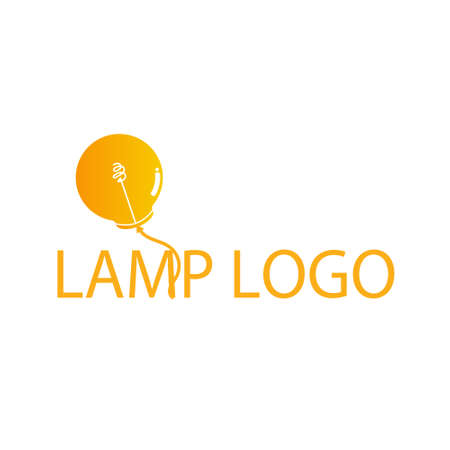 lamp logo concept design modernのイラスト素材