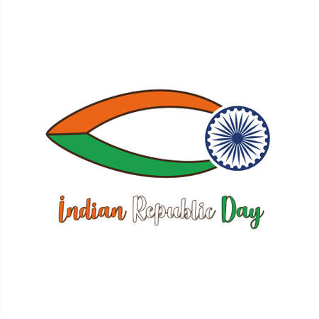Indian Republic Day vector conceptのイラスト素材