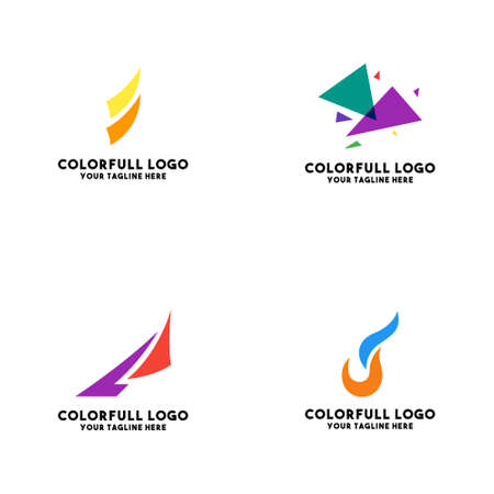 bundle logo modern trend conceptのイラスト素材