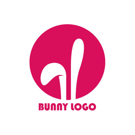 bunny logo modern concept logo designのイラスト素材
